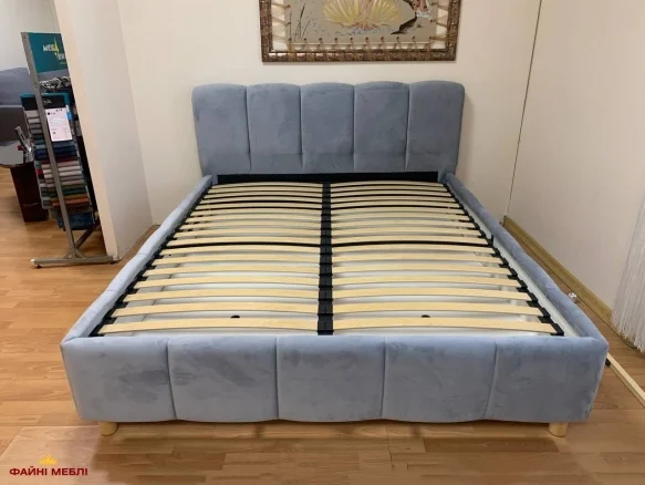 Ліжко м'яке Файні меблі Полоска 2 з підйомним механізмом та нішею для білизни 0
