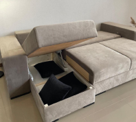 Кутовий диван розкладний єврокнижка Лоренцо Меблі Стиль 263 х 163 см