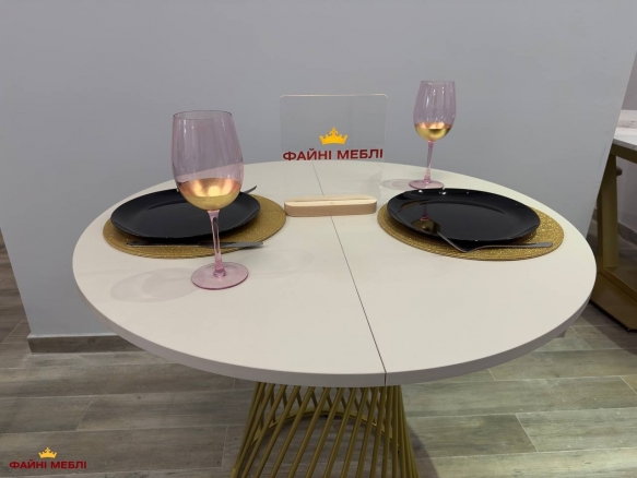 Стол круглый раскладной MebliRoMax Rondo slide / Рондо Слайд D900 2