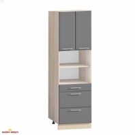 Шкаф П60.214.2Д3Я В.3 под духовку или микроволновку Хай-Тек глянец перламутр