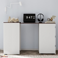 Стол письменный с комодом Art in Head Molli / Молли Белый бриллиант / Венге 