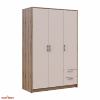 Шафа для одягу Дорос Ронді кашемір 3 дверна 121 см