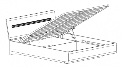 Кровать LOZ/160 с подъемным механизмом Ацтека 2