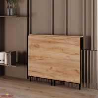 Стол-трансформер Sly Дуб крафт золотой/Чёрные ноги