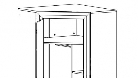 Шкаф угловой SZFN1D Маркус 0