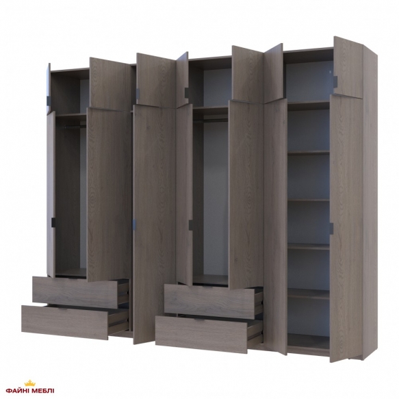 Шафа для одягу Дорос Лукас канноло 7 дверна 295 см 0