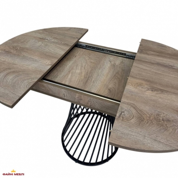 Стол круглый раскладной MebliRoMax Rondo slide / Рондо Слайд D900 15