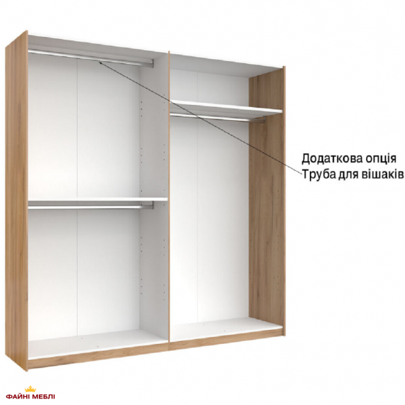 Шкаф-купе 250х210 без зеркал Луна 8
