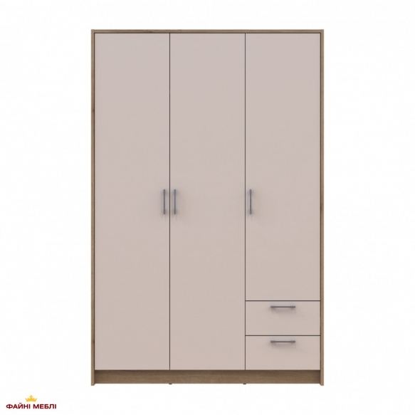 Шафа для одягу Дорос Ронді кашемір 3 дверна 121 см 2