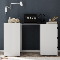 Стол письменный с комодом Art in Head Molli / Молли Белый бриллиант