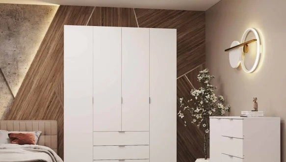 Шафа 4Д Гелар Дорос 4 дверна білий 155 см 15