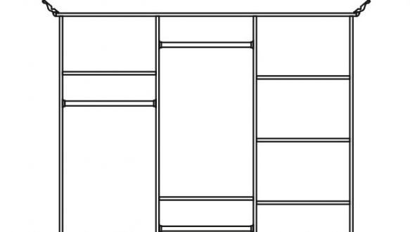 Шкаф 3Д Сорренто 2