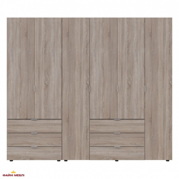 Шафа Дорос Гелар дуб сонома 6 дверна 232,5 см 4