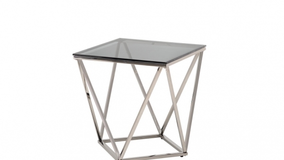 Стол кофейный CP-2 тонированный + серебро 0