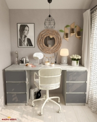 Стол компьютерный бетон Т228