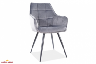 Стілець Lilia Velvet сірий