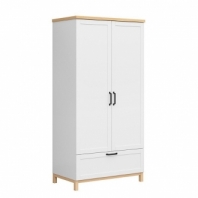 Шкаф SZF2D1S BRW Poland Haga 2 дверный белый