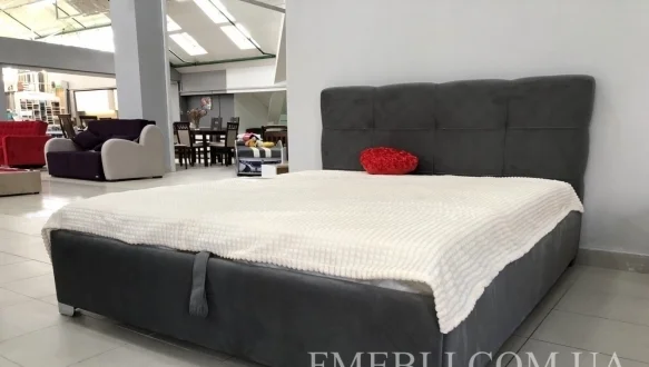 Ліжко двоспальне м'яке Мія з підйомним механізмом та нішею для білизни 7