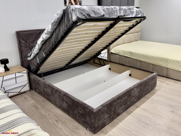 Кровать мягкая Городок меблі Дебора с подъемным механизмом и нишей для белья 2