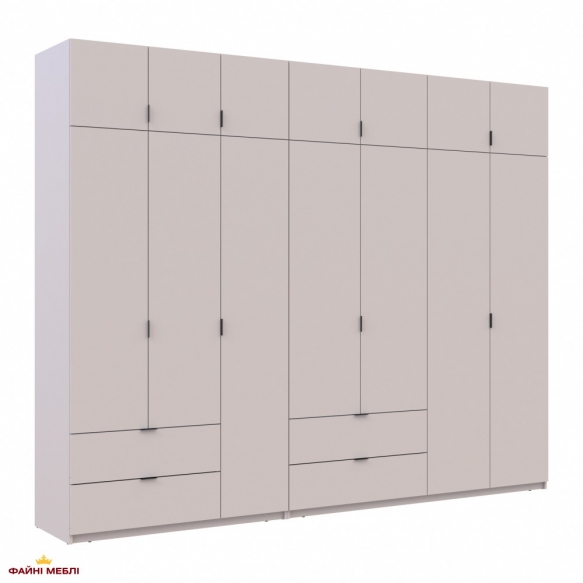 Шафа для одягу Дорос Лукас кашемір 7 дверна 300 см 5