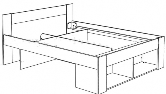 Кровать 160 с тумбами Рико 3