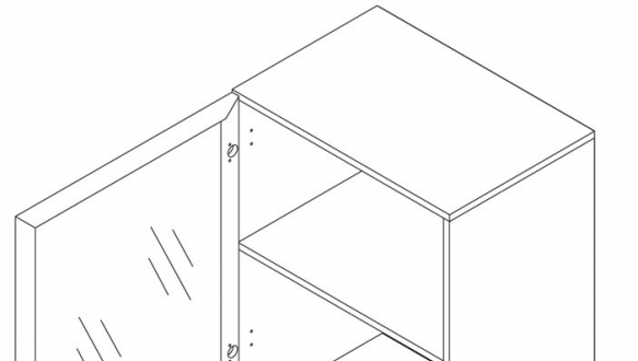 Витрина левая 60 L Ирен 2
