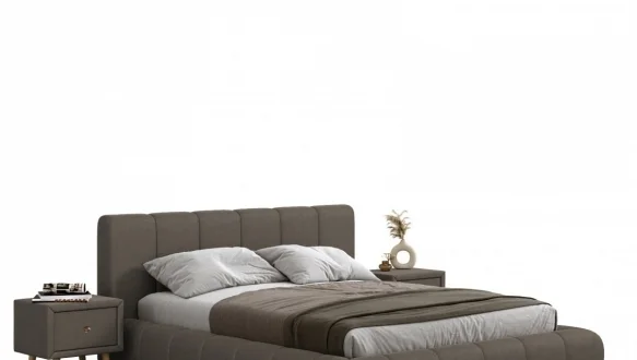 Ліжко м'яке двоспальне Віоріна Деко Подіум 27