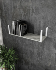 Полка настенная бетон/белый XS28