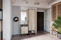 Дзеркало дуб гранж пісочний F-0002