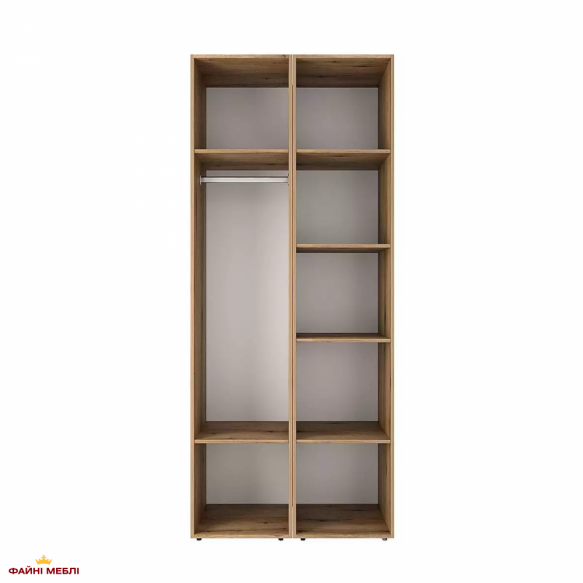 Шкаф распашной комбинированный двухдверный Art In Head №13 Light, ширина 80 см 7 Шкаф распашной комбинированный двухдверный Art In Head №13 Light, ширина 80 см 7