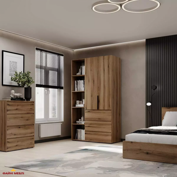 Шкаф распашной комбинированный 2-дверный Art In Head №7 Light 120 см 1