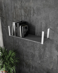 Полка настенная антрацит/белый XS28