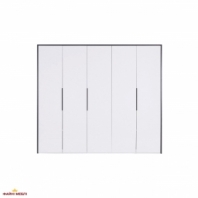 Шафа 5дв Міромарк Лука 5 дверна білий глянець 250 см
