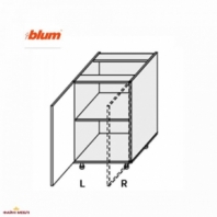 Секция нижняя правая 60Н/820 1дв Pro Blum Миллениум WG