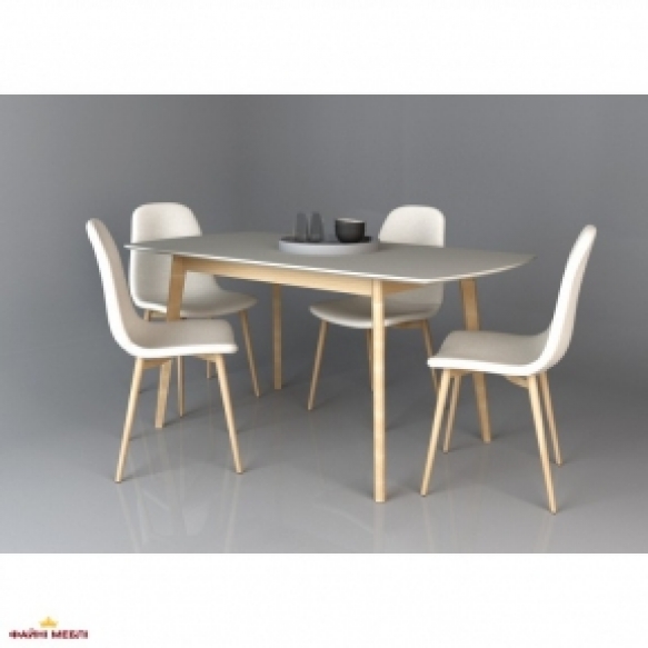 Стіл Exen / Ексен Інтарсіо Сірий Нерозкладний 120 см