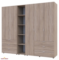 Шафа Дорос Гелар дуб сонома з Етажеркою 5 дверна 231,9 см