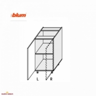 Секция нижняя правая 30Н/820 1дв Pro Blum Миллениум WG