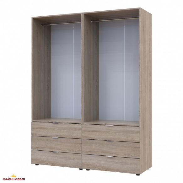 Шафа Дорос Гелар дуб сонома 4-х дверна 155 см 3