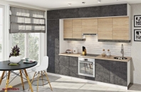 Кухня Хай-тек з текстурою комплект