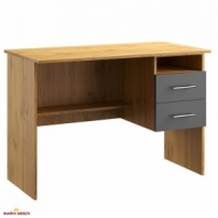 Стіл письмовий офісний №2 Київський Стандарт Дуб Аппалаччі / Антрацит