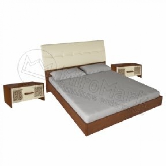 Ліжко 1,6х2,0 + 2 приліжкові тумби Віола/Терра