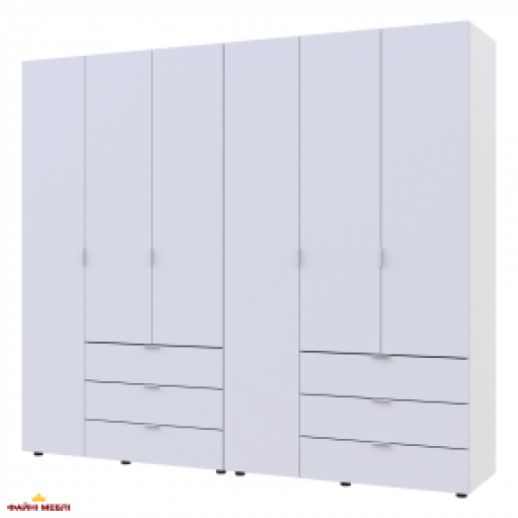 Шафа Дорос Гелар білий 6 дверна 232,5 см
