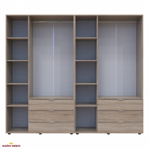 Шафа Дорос Гелар дуб сонома 6 дверна 232,5 см 2