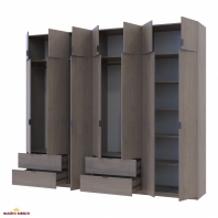 Шафа для одягу Дорос Лукас канноло 7 дверна 280 см