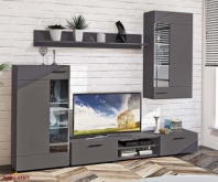 Модульна вітальня МС-4331 Еко Білий Глянець