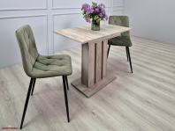 Обеденный стол раскладной POLAR D/G Дуб крафт серый / Глиняный серый