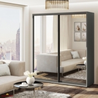 Шафа-купе 1м дводверна з дзеркалом