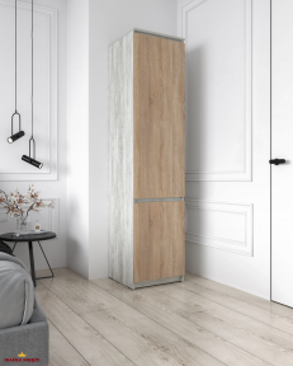 Шкаф Морели Т217 бетон/сонома с полками 50 см