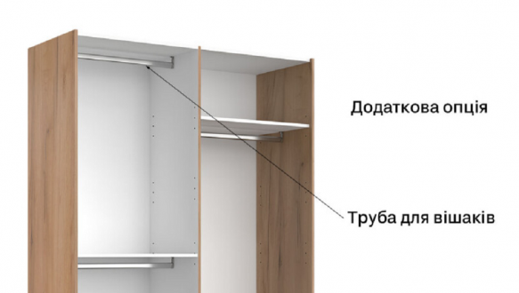 Шафа-купе з дзеркалом 2,0х2,4 Асті 2