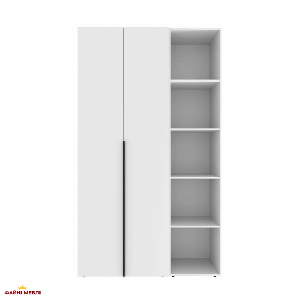 Шкаф распашной комбинированный двухдверный Art In Head №11 Light, ширина 120 см 5 Шкаф распашной комбинированный двухдверный Art In Head №11 Light, ширина 120 см 5